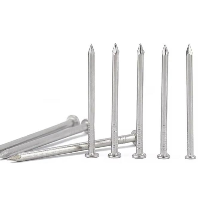 Concrete Nail 3 Inches (0.9 kg Packet) - Steel Concrete Nails Flat Round Head Hardened Fluted Tiling High Strength for Concrete Wood Furniture Cement Wall