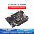 For 5 PCIe to M.2 E KEY with PoE HAT+ Supports NGFF Wireless Network Card/Bluetooth for RPI 5. 