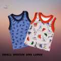 Printed 3 pieces boys cotton arm cut Boys top vest kids outfits set kids cloth dresses for boys. 