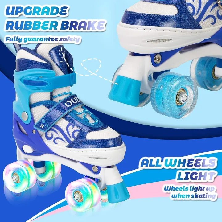 OUDEW%20Roller%20Skates%20for%20Girls%20Boys,fit%20for%20Kids%20Beginners%20Skate%20with%20Light%20up%20Wheels%20and%20Adjustable%20Sizes,Blue%20%7C65K%20-%20Image%204