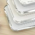 10pcs 750ml Rectangular Tinfoil BBQ Special Thickened Bowl Tray And For Baking Disposable Aluminum Foil Packaging Box.. 