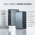 ACASIS 15-in-1 USB C Desktop Docking Station for USB-C Laptop, 4K HDMI Display, DP 4K/60 HZ, 2*USB3.1 10GBPS, SD/TF, Audio, RJ45 for Mac&Windows, DS-7A15. 
