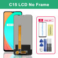 6.5 Original Display For Realme C15 LCD Screen Touch Digitizer Assembly Replaceable parts For Realme C15 RMX2180 RMX2195 LCD. 