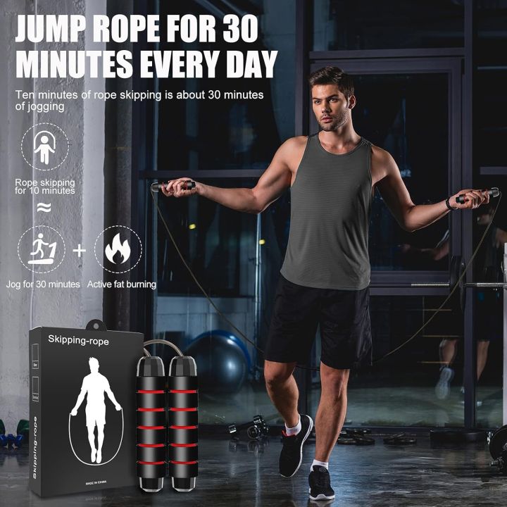 Skipping%20Rope,%20Jumping%20Rope,%20Weighted%20Skipping%20Rope%20with%20Non-slip%20Handle,%20Speed%20Rope%20PVC,%20Adjustable%20Length%20of%209%20Feet,%20Suitable%20for%20Aerobic%20Exercise%20Like%20Speed%20Training,%20Endurance%20Training%20and%20Fitness%20Gym%20-%20Image%207