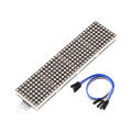 MAX7219 Dot Matrix Module Microcontroller 4 In One Display with 5P Line 4 in 1 Green. 