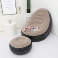Inflatable Lounger Footstool Modern Home Leisure Inflatable Sofa Stool Set Living Room Balcony Nap Sofas Loungers Portable. 