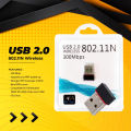 802.11N USB 2.0 Wireless WiFi Network Adapter 300Mbps High Speed Internet. 