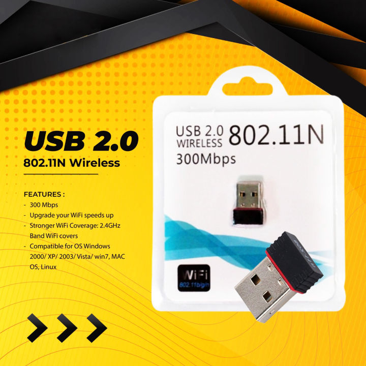 802.11N%20USB%202.0%20Wireless%20WiFi%20Network%20Adapter%20300Mbps%20High%20Speed%20Internet%20-%20Image%203
