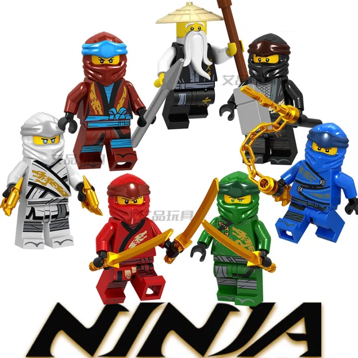 Ninjago%20Compatible%20with%20LEGO%2011%20Season%20Hero%20Scroll%20Character%20Lloyd%20Kaisen%20Jeanie%20Kyo%E6%8B%BC%E8%A3%85%20Building%20Blocks%20-%20Image%204