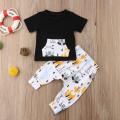 Newborn Kid Baby Boy Girl Summer Clothes Jumpsuit Romper Pants Outfit 2Pcs Hot New. 