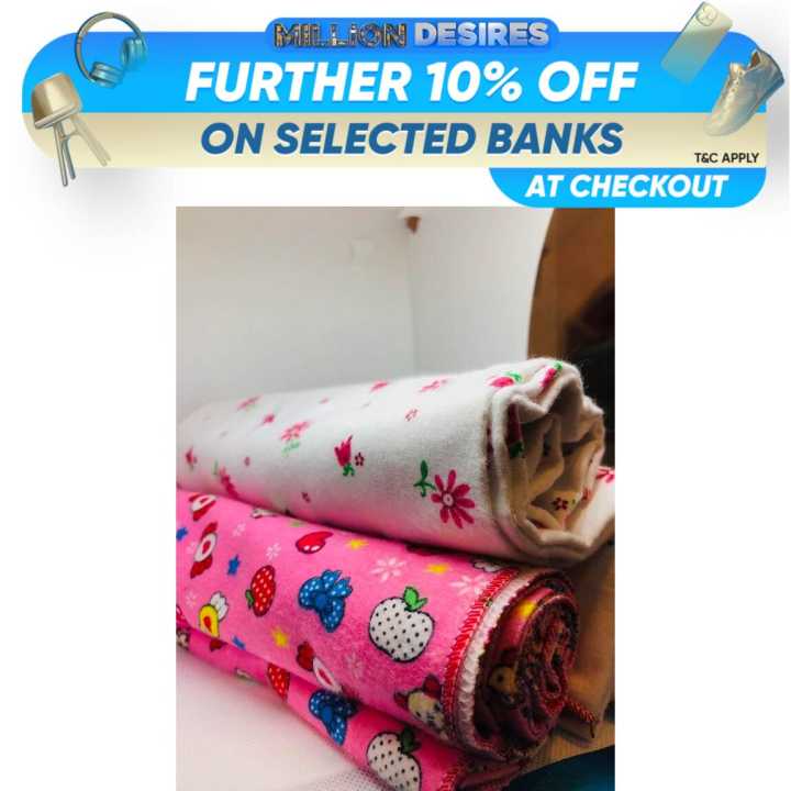 New Born Baby Wrapping 100% Cotton flannel sheet 36 36pink and