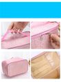 Women'S Portable Makeup Bag New Popular Women'S Alphabet Color Fashion Quartet Travel Portable Storage Wash Bag. 