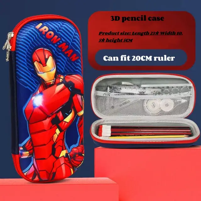 Unisex%20Kids%20Pencil%20Case%20Pen%20Box%20Stationery%20Bag%203D%20Printed%20Spiderman%20-%20Image%203