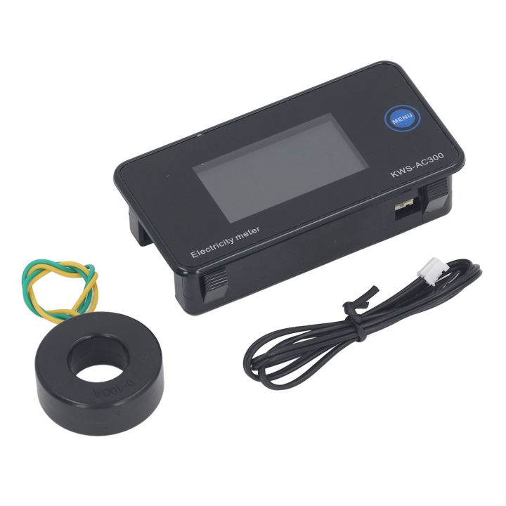 AC Multimeter AC Voltmeter Ammeter Temperature Power AC50-300V 0-100A with Closed Loop Current Transformer for Electrical Control Devices