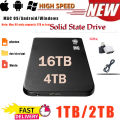1TB Original External SSD Portable Hard Drive High-speed Solid-State Hard Disk 2TB USB 3.1 Hard Disks for Laptop Macbook Phone. 