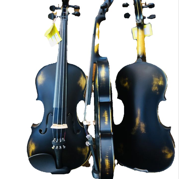 Cadensa violin German Made Antique black  05 years warranty 4/4 with case and bow free rosin CVA 100