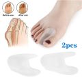 Delysia King 2Pcs Silicone Toe Separator Adjuster Hallux Valgus Pedicure Corrector Bunion Bone Thumb Valgus Protector Feet CareHats & Caps. 