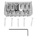 Guitar Fixed Bridge, Strong Compatibility Electric Guitar Fixed Bridge Adjustable Metal for Replacement. 