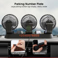Maytto USB Car Fan 360° Adjustable Car Cooling Fan Three Head Air Fans Powerful Dashboard Cooler Fan Brushless Motor Foldable Adjustable Three Head Fan For Car / Home / Office. 