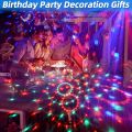 LED Sound Activated Party Lights Control DJ Lighting Disco Ball Strobe Club Lamp 7 Modes Stage Par Light Magic Mini LED Stage Lights For Christmas Home Room Dance Partiee Parties Birthday. 