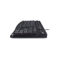 Logitec K122 USB Wired Keyboard, LOGITECH K122 Plug & Play USB Keyboard, Desktop USB Wired Keyboard, Logitech K122 Wired Keyboard for Windows, Plug and Play, Full-Size, Spill-Resistant, Curved Space Bar, Compatible with PC, Laptop - Black. 