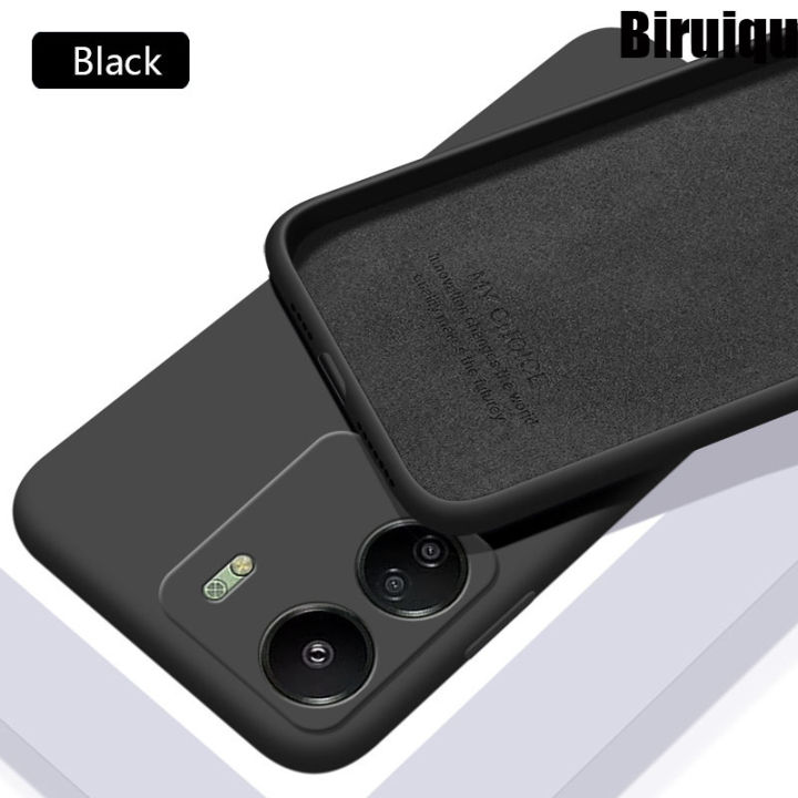 Solid Liquid Silicone Back Cover For Redmi 13c
