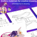 Children's Holiday Gifts Rumi Zoey Mira Kpop Demon Hunters Coloring Book Multi Scene Watercolor Tracing Painting Book Cute Cartoon Diy Coloring Book. 
