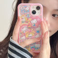 Sanrio Hello Kitty Kuromi Cartoon Phone Cases For iPhone 15 14 13 12 11 Pro Max XR XS 8 Plus Y2k Cute Soft Back Cover Girl Gifts HoneyYami.