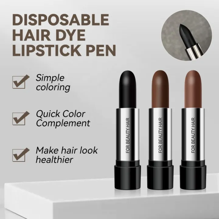 Black%20and%20Brown%20One-off%20Temporary%20Hair%20Coloring%20Covered%20White%20Hairs%20Hairline%20Disposable%20Lipstick%20Hair%20Dye%20Stick%20Smear%20Type%20Dye%20-%20Image%203
