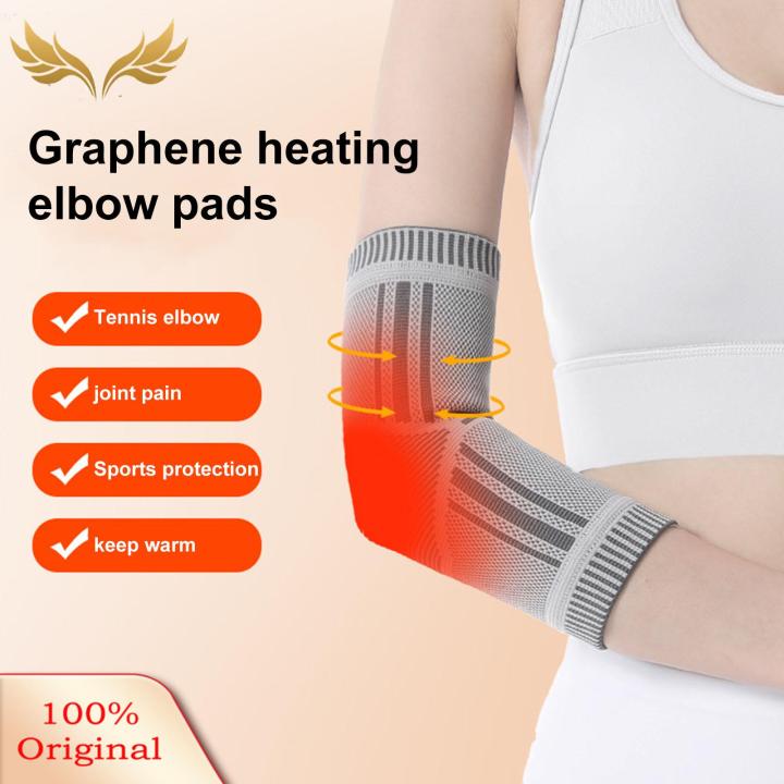 SuperRide Sports Elbow Pads Graphene Elbow Compression Sleeve for Sports Winter Warm Cold-proof Arm Support Braces Far-infrared Emitting Elbow Sleeves