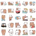 20/40/60 pcs Bubududu Stickers Lovely Cute Bubu Dudu Bear Couple Stickers for Laptop Scrapbook Journal Kids Girls Boys Stickers. 