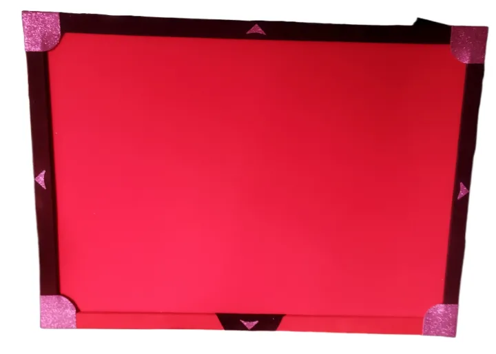 Notice Board (2ft X 3ft) - Pin Board from Velvet Covered Wooden Frame 10mm Thick for Pinning Surface