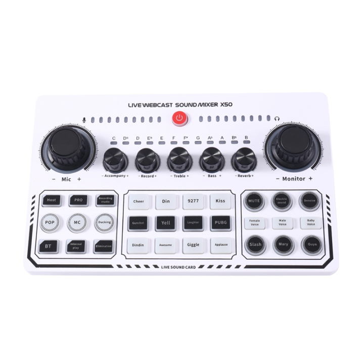 X50 Professional Recording Studio Sound Cards USB Sound Card Live ...