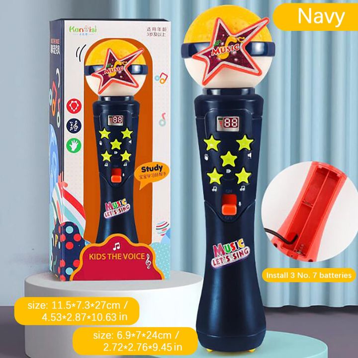 Bluetooth Microphone Audio Integrated Microphone for Girls Boys Toys Birthday Gift Multifunctional Early Education Kids Toy