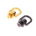 2PCS D-shaped Ring Bag Side Clip Buckles Handbag Chain Handles Connector MKL. 