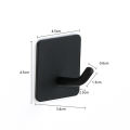 Stainless Steel Adhesive Hook Self Adhesive Wall Hooks Hanger Heavy Duty Waterproof Storage Holder Stick On Towel Hooks. 