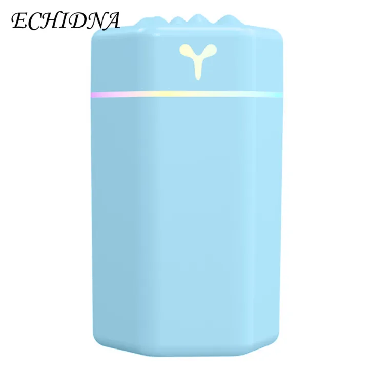 1 Set 260ML USB Humidifier Fine Atomization Continuous/Interval Spray Heavy Fog Colorful Night Light Silent 4.5W Air Diffuser for Home