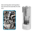 Open Oil Pipe Disassembly Sleeve Slotted Oxygen Sensor Wrench Flare Nut Socket Set Fuel Injection Hexagonal Repair Tool. 