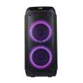 OLiK  Rechargeable Professional Speaker Party box NSC 528 with 2 8inch Speakers inside with good bass – PA System with 1 Wireless Microphones, Remote Control, and Charging Cable – Portable Audio for Events & Parties - Karaoke Supported. 