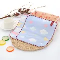 6 Layer 25x25cm Baby Towel Bath Towels Face Washcloth Muslin squares Cotton Hand Wipe Gauze for new born Bathing Feeding Kids Handkerchief. 