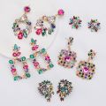 Pauli Manfi New Fashion Colorful Rhinestone Earrings Women Bohemian Geometric Dangle Earring Accessories. 
