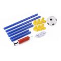 Indoor mini folding football soccer ball goal post net set pump kids sport outdoor home game toy child birthday gift plastic. 