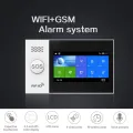 PGST PG-107 4.3 Inch Full Touch Screen  4G Wireless Home Alarm System WiFi Security System with ,Compatible with Alexa and Google. 