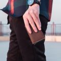 Men's Rfid Anti-Theft Safe Smart Thin Slim Smart Wallet Credit Card Holder Women Luxury Brand Design Business Cardholder Purse. 