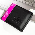 Lacoste Wallet for Men: Bi-Fold Casual Business Fashion Black Wallet with Free Card Holder. 