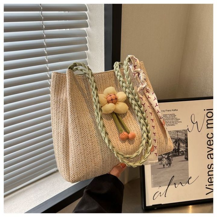 Women's%20Straw%20Bag%20with%20Large%20Capacity2023New%20Summer%20All-Matching%20One-Shoulder%20College%20Students%20Class%20Commuter%20Tote%20-%20Image%206