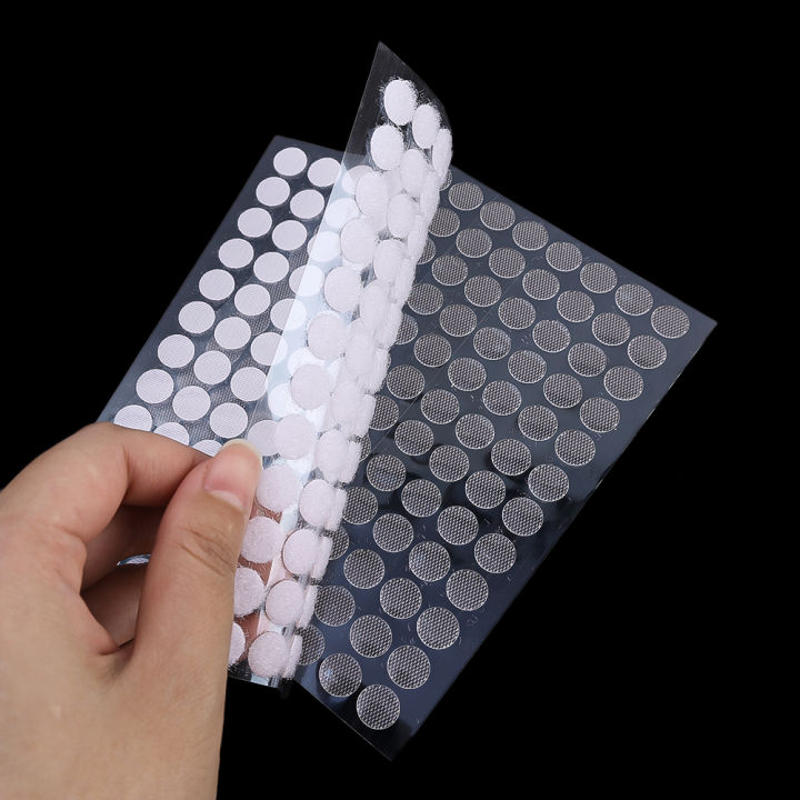 100/102/108Pairs%2010/15/20Mm%20Transparent%20Sticky%20Dots%20Self%20Adhesive%20Hook%20And%20Loop%20Fastener%20Tape%20Strong%20Glue%20Round%20Coin%20Tape%20Sticker%20-%20Image%205