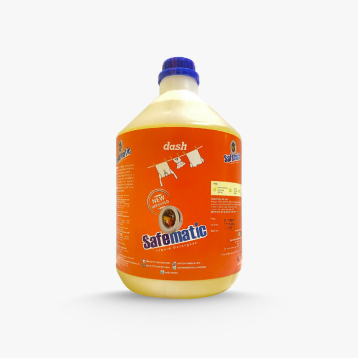 Dash Liquid 'Dash' Safematic 4 Litres Liquid Laundry Detergent | Daraz.lk