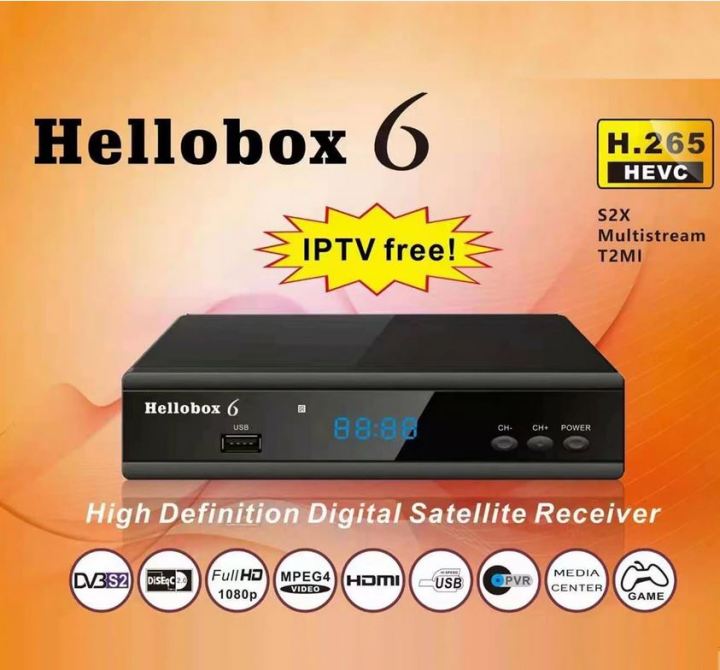 Hellobox 6 Satellite Receiver: H.265 Support