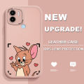DEL for Redmi A2+ A2 Plus A1+ A1 Plus Back Cover Cartoon Mouse Phone Case PU Leather Soft Silicone Edge Cover. 